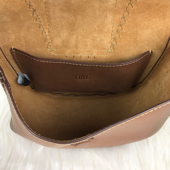 Frye Ilana Color Block Small Saddle Leather Bag - Picture 8 of 8